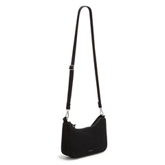 Frannie Crescent Crossbody Bag Microfiber Classic Black