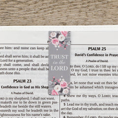 Magnetic Bookmark Set Pink Roses
