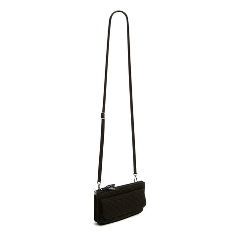 RFID Wallet Crossbody Recycled Cotton Black