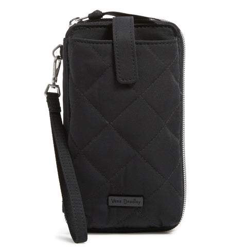 RFID Large Smartphone Wristlet Performance Twill Black