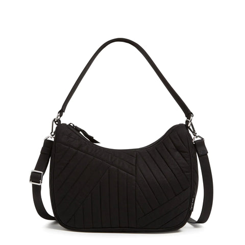 Frannie Crescent Crossbody Recycled Cotton Black