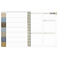 2026 Garden Roses Medium Weekly Monthly Planner