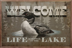 Kendrick Home - Loon Welcome Lake: 24x16