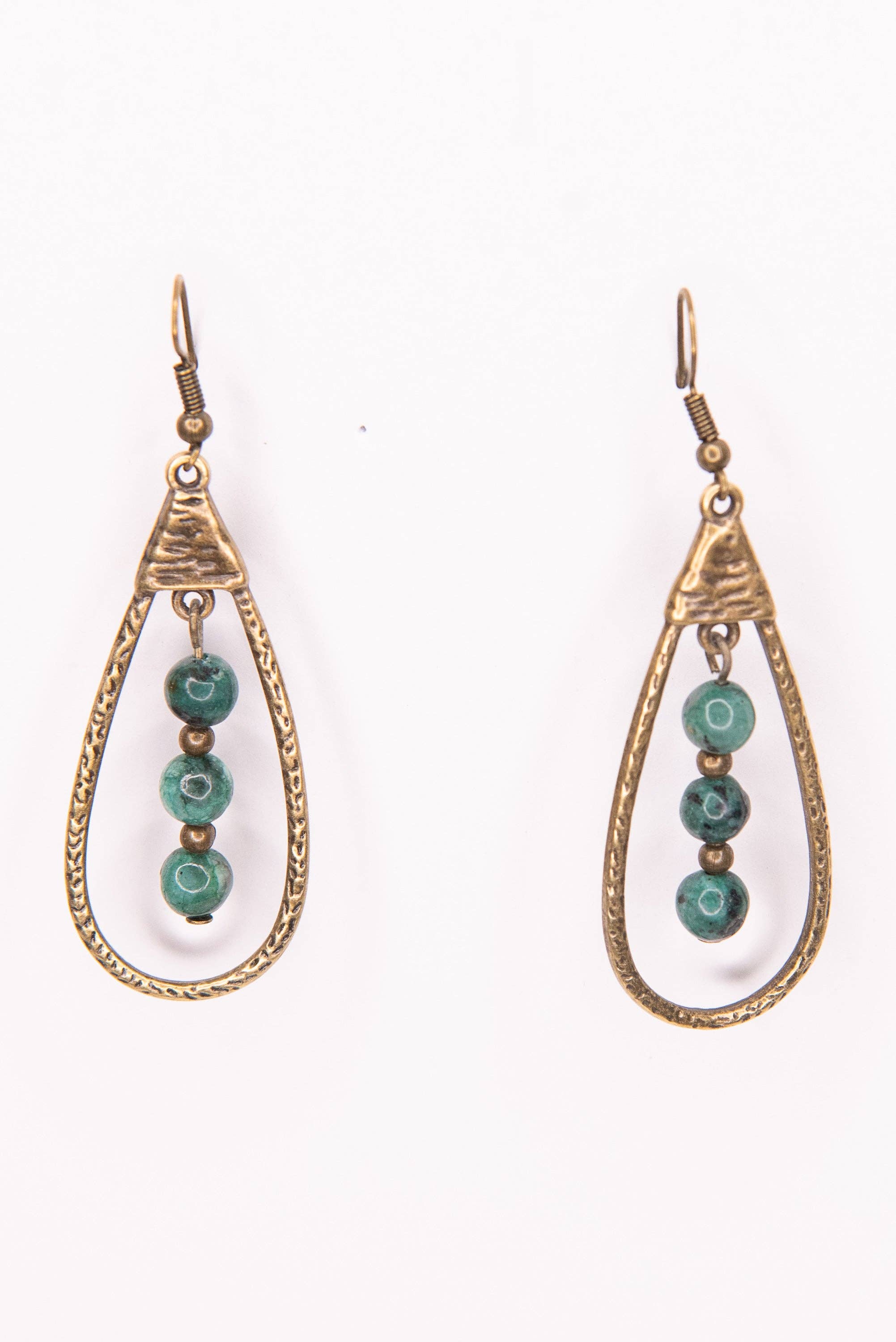 Sherri Earrings in African Turquoise