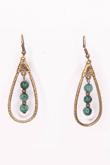 Sherri Earrings in African Turquoise