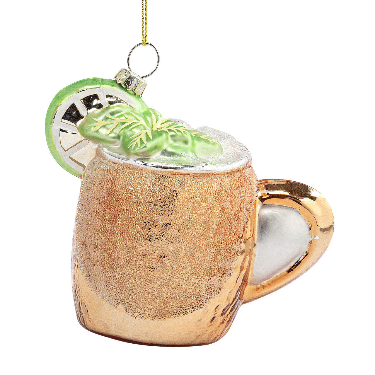 Moscow Mule Copper Mug Ornament - 4x4in