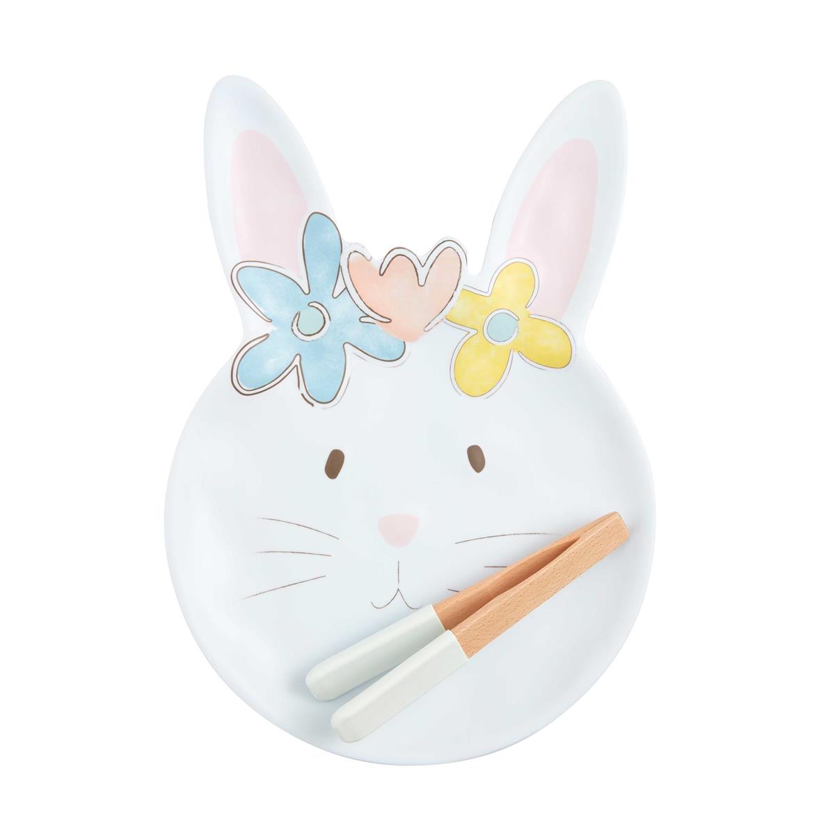 BUNNY MELAMINE COOKIE TRAY SET