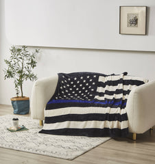 "Police Department Flag"  Blanket