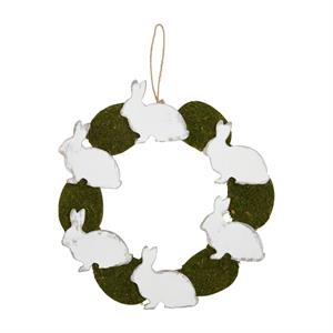 Bunny & Moss Egg Wreath