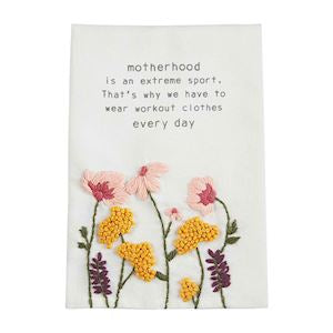 Motherhood Funny Mom Towel