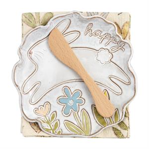 Jumping Bunny Appetizer Plate Set
