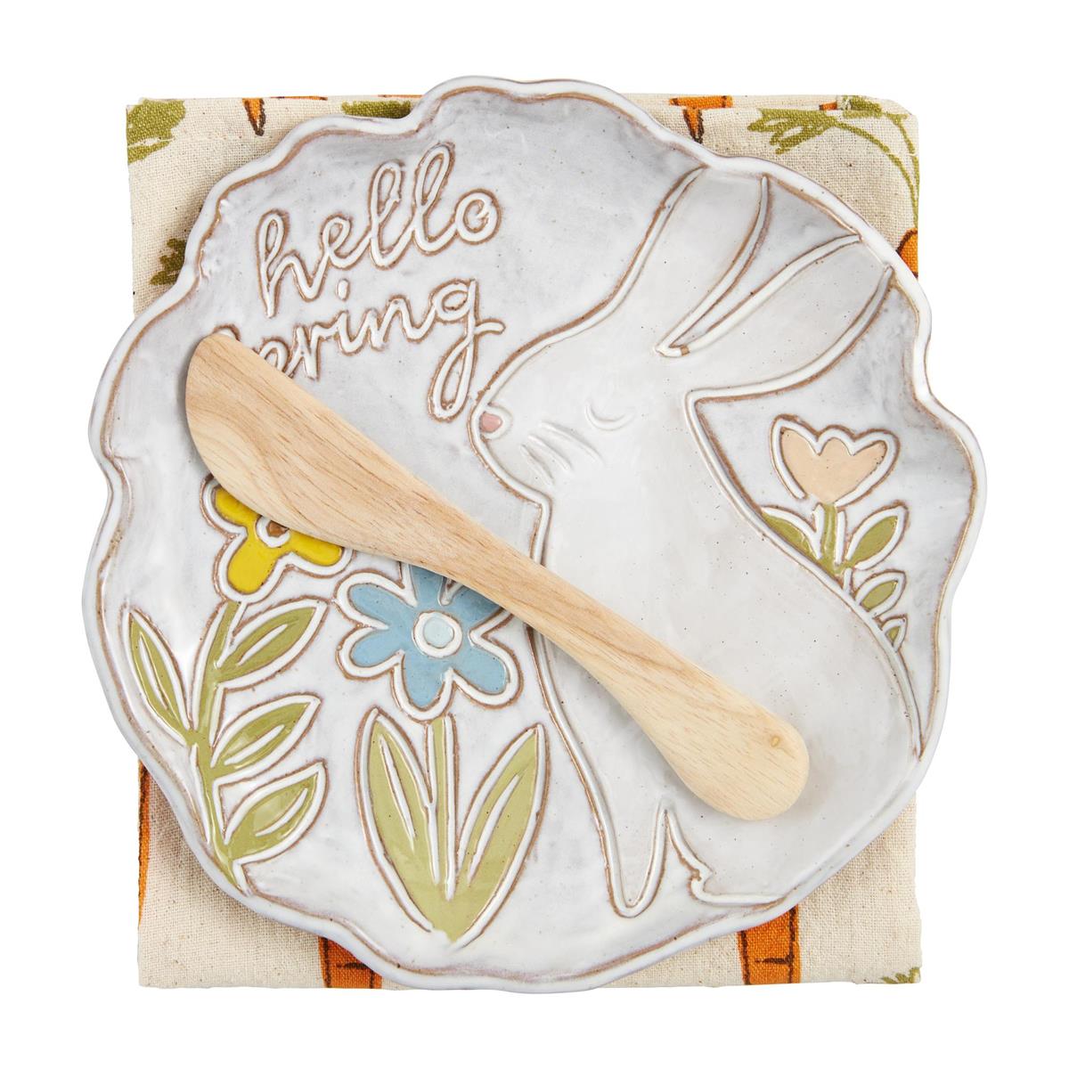 BUNNY APPETIZER PLATE SETS