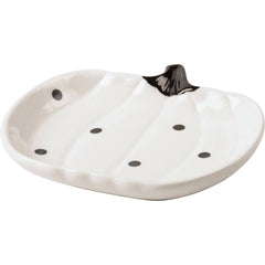 Black & White Dot Pumpkins Plates