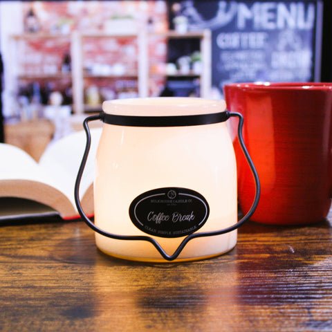 Milkhouse Candle Company - 16 oz Butter Jar Candle: Coffee Break