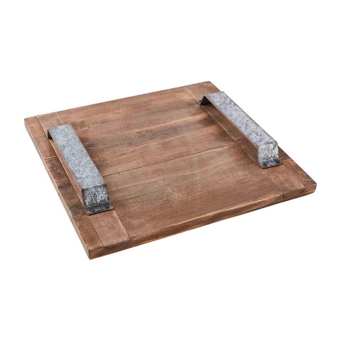SQUARE WOOD SERVING BOARD