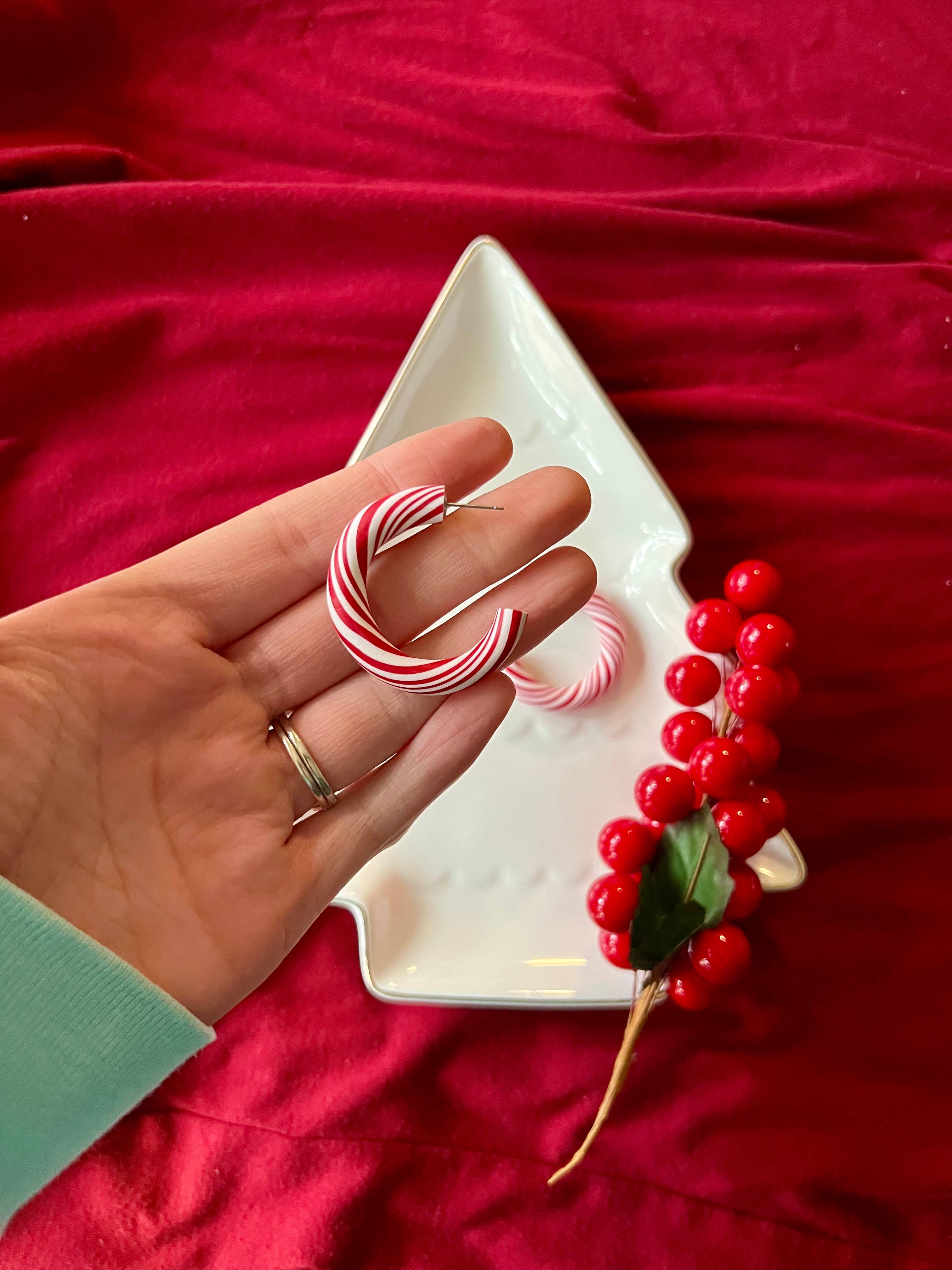 Candy Cane Hoops