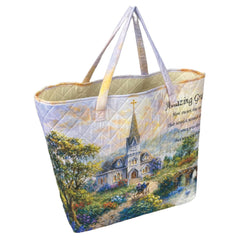 "Amazing Grace" Designer Quilted Tote Bag