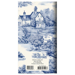 2026-2027 Blue Toile Small Monthly Pocket Planner