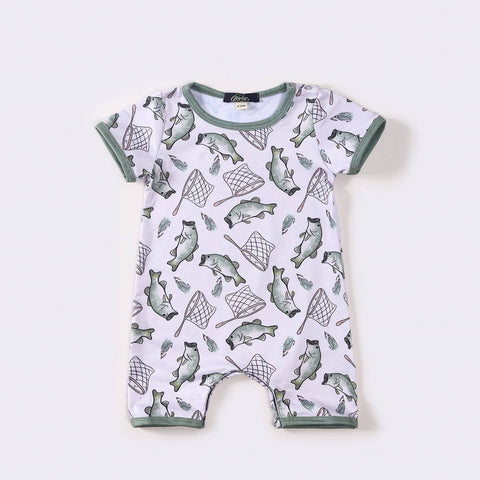 Clover Cottage - Catch & Release Boy Romper