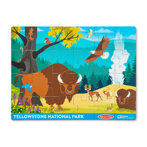 Yellowstone National Park Wooden Jigsaw Puzzle - 24 Pieces