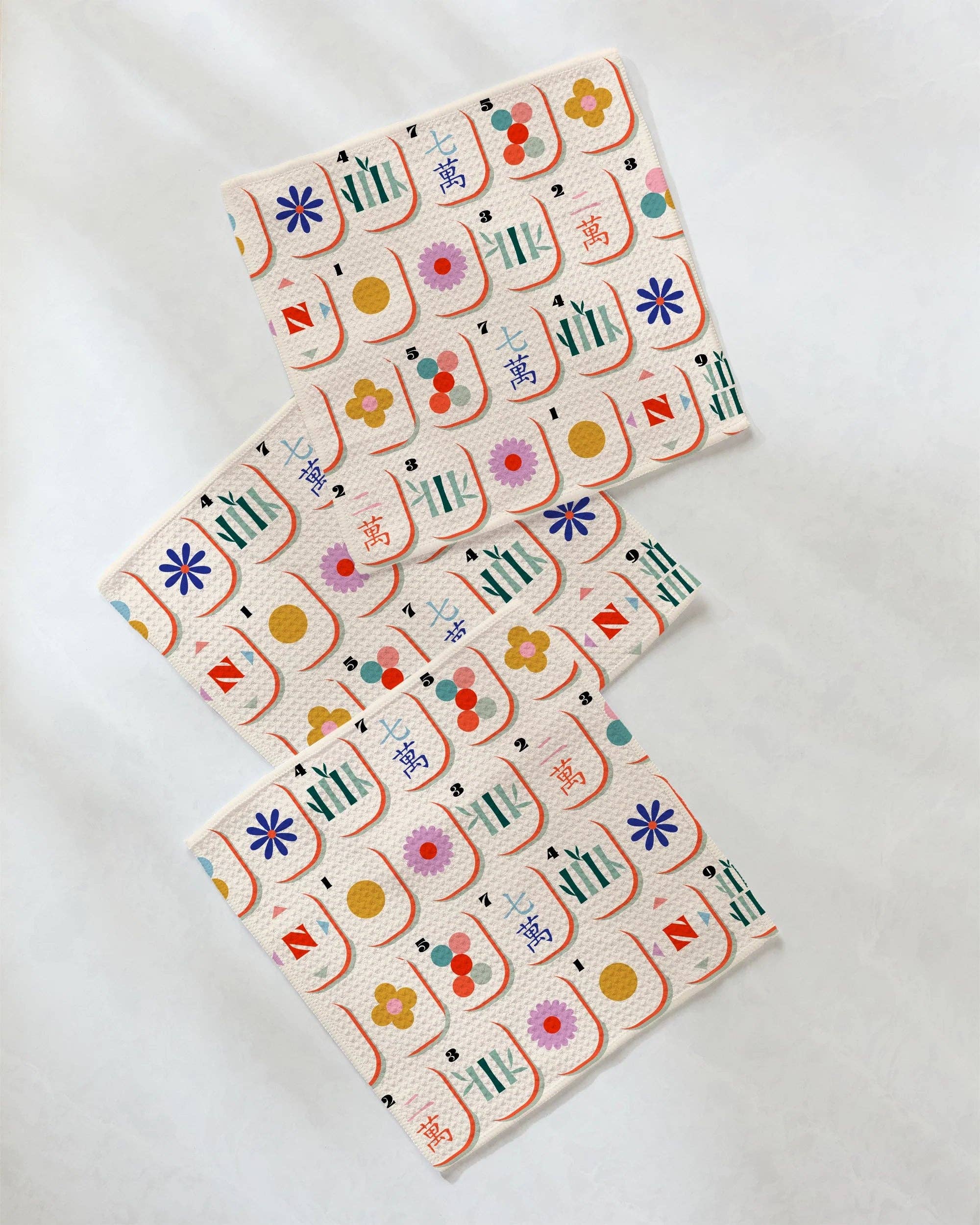 Geometry - Tile Toss Dishcloth Set