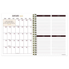 TF Publishing - Paper Goods - 2025 Aged Leather Medium Weekly Monthly Planner