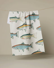 Geometry - Hooked on Fishing Tea Towel