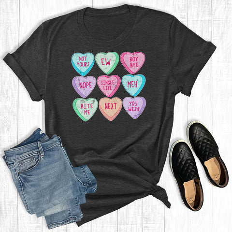 Anti Valentine's Day Hearts Tee