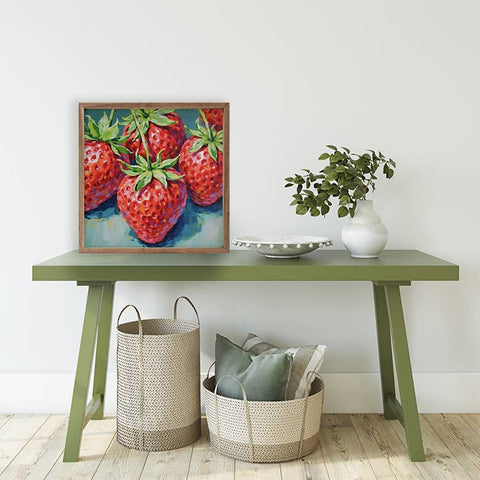 Kendrick Home - Bright Summer Strawberries: 4x4