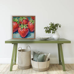 Kendrick Home - Bright Summer Strawberries: 4x4