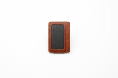 Leather Card Holder with Money Clip Minimalist Pocket wallet: Brown
