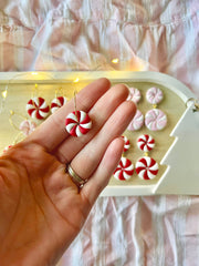 Peppermint Clay Earrings