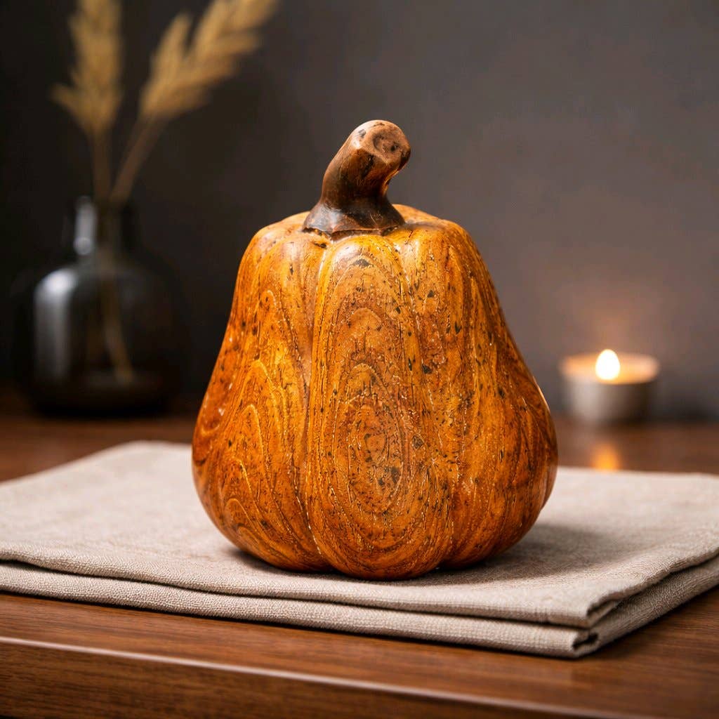 Rustic Manor Pumpkin 4x4x4in