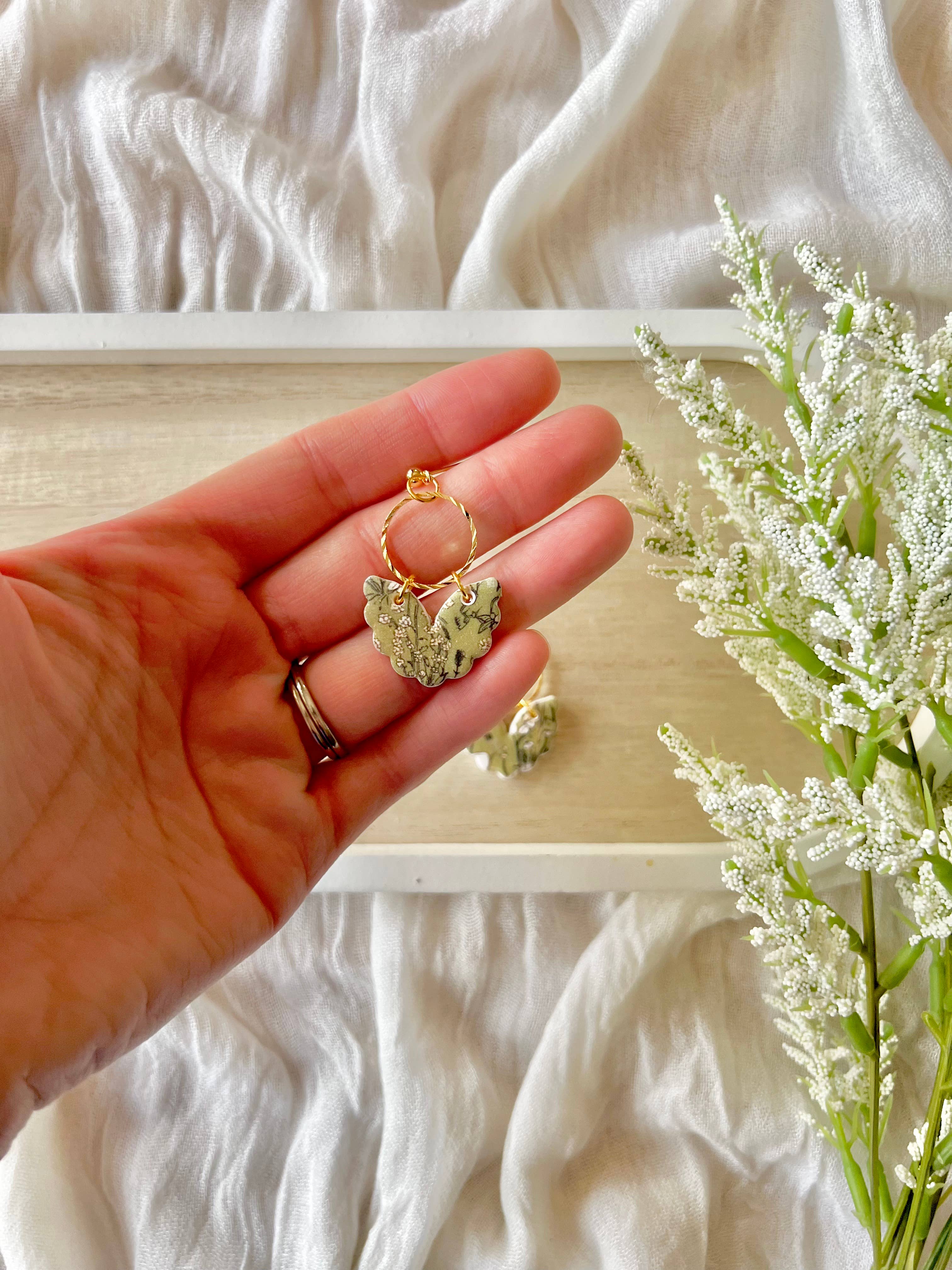 Green Garden Earrings