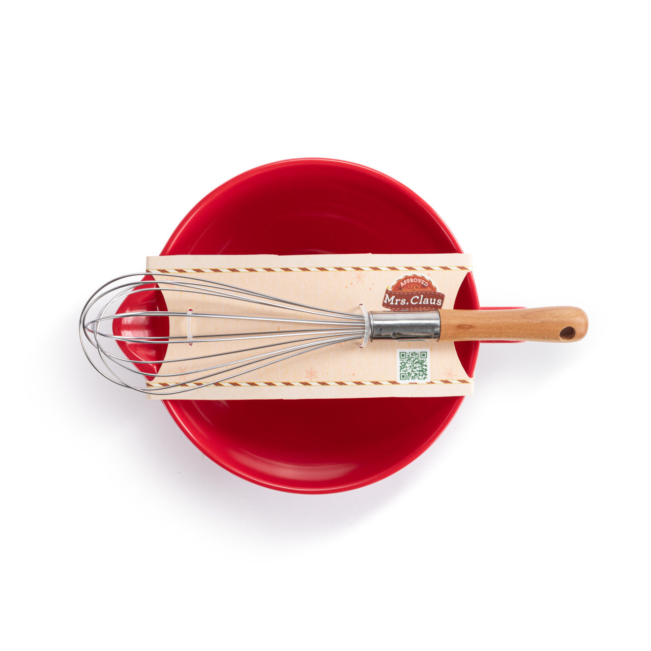 Mrs. Claus Caring Collection Mixing Bowl with Whisk Set