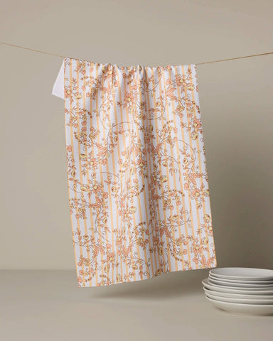 Geometry - Buttercup Vine Tea Towel