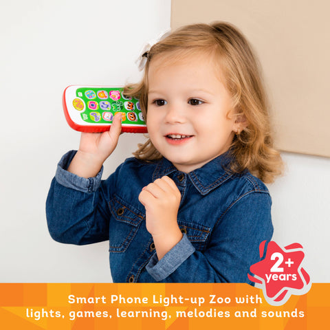 Kids Hits Educational Toodler Smart Phone Toy- Light-up Zoo