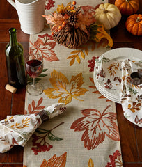 Falling Leaves Printed Napkin