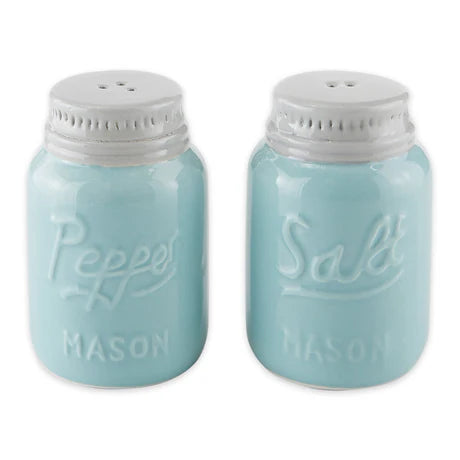 Mason Jar Ceramic Salt And Pepper