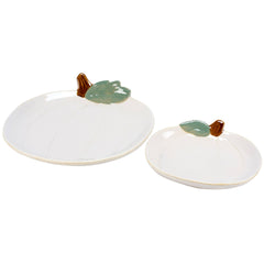 White Pumpkins Plate