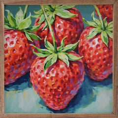 Kendrick Home - Bright Summer Strawberries: 4x4
