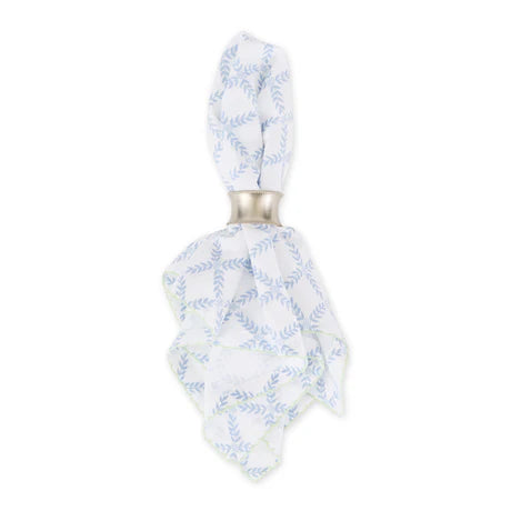 Blue Trellis Printed Napkin Set of 4