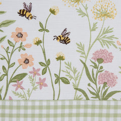 Spring Wildflowers Embellished Table Runner - 14 x 72"