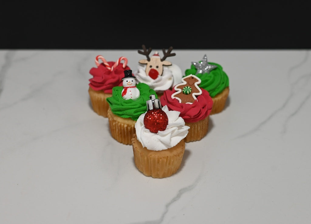 Faux Mini Christmas Cupcakes