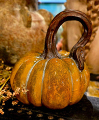 Country Lane Pumpkin 6x6x7in