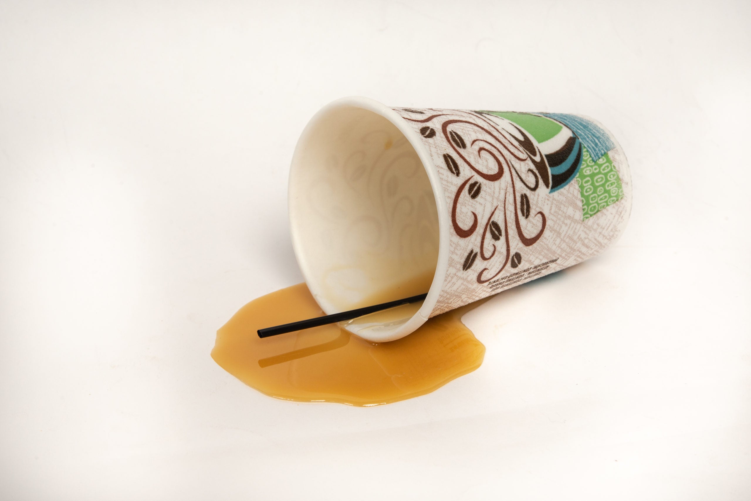 Spilled To Go Coffee