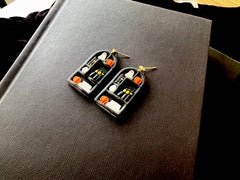 Spooky Bookshelf Earrings