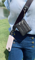 Save The Girls - Clip & Go Crossbody Strap with Pouch - Solid Collection: Green