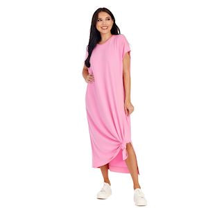 Pink Lenny Midi Dress