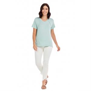 Seafoam Minah V-Neck Tee